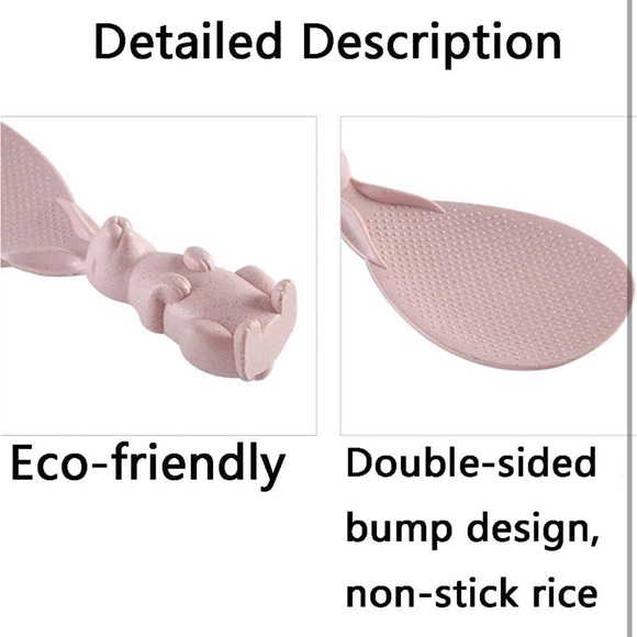 5for$10 Two Rabbit Shaped Rice Spoon, Kitchen Shovel, Standing Cooking Tools - Picture 8 of 10